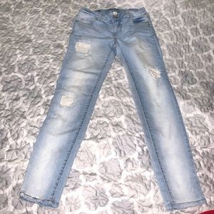 Girls Cherokee sz. 12 lace accent skinny jeans